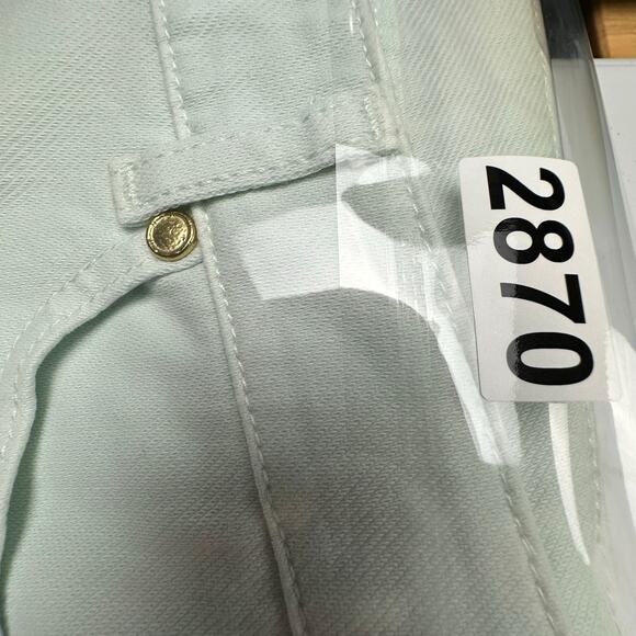 J Mclaughlin Pants Womens 6 Mint Green Lexi Jeans Pockets Stretch Casual Preppy - Picture 13 of 13